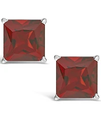 Garnet (2-5/8 ct. t.w.) Stud Earrings in Sterling Silver