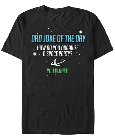 Fifth Sun Men's Dad Space Joke Short Sleeve Crew T-shirt