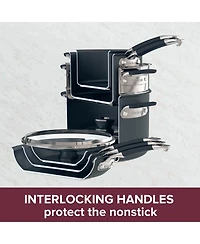 Anolon SmartStack Hard-Anodized Nesting Cookware Set, 10 Piece
