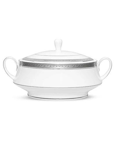 Noritake Crestwood Platinum Covered Vegetable Bowl