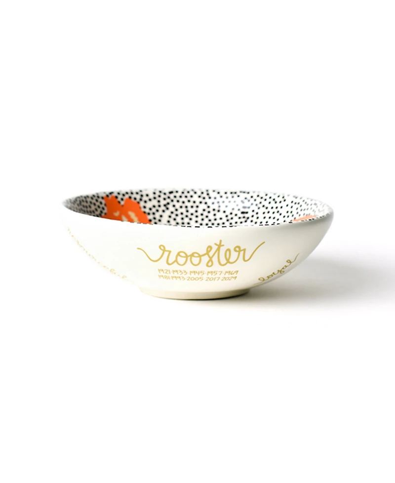 Coton Colors by Laura Johnson Chinese Zodiac Rooster Bowl