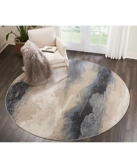 Long Street Looms Samuel SAM06 Driftwood 7'10" Round Area Rug