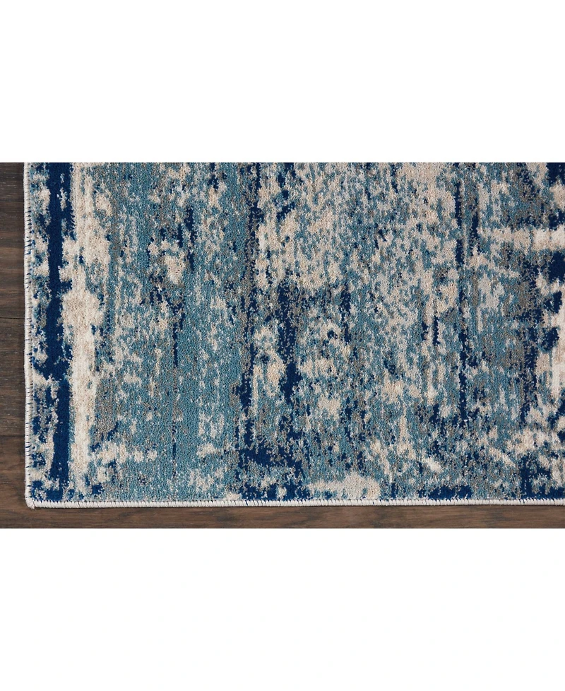 Long Street Looms Samuel SAM16 Ivory 2'2" x 7'6" Runner Rug