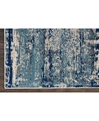 Long Street Looms Samuel SAM16 Ivory 2'2" x 7'6" Runner Rug