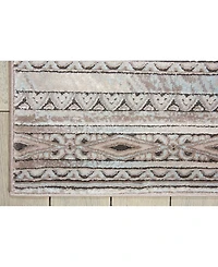 Long Street Looms Fate FAT03 Taupe 5'3" x 7'4" Area Rug