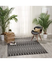 Long Street Looms Atilier ATI05 Onyx 7'10" x 10'6" Area Rug
