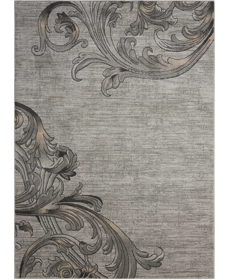 Long Street Looms Samuel SAM05 Slate 9'3" x 12'9" Area Rug