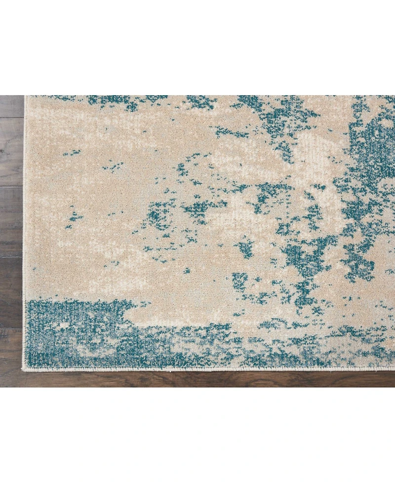 Long Street Looms Samuel SAM13 Ivory 2'2" x 7'6" Runner Rug