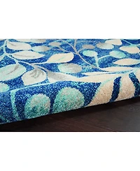 Long Street Looms Peace PEA03 Navy 6' x 9' Area Rug