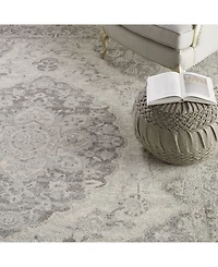 Long Street Looms Peace PEA05 Ivory 8' x 10' Area Rug