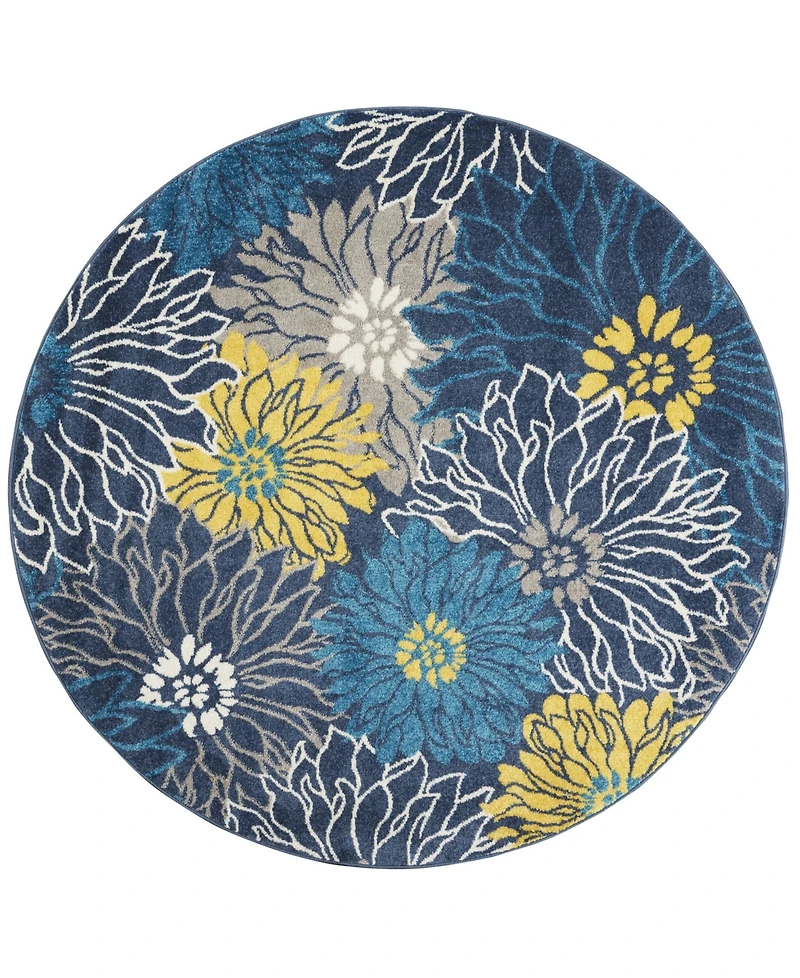 Long Street Looms Zeal ZEA17 5'3" Round Area Rug
