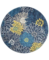 Long Street Looms Zeal ZEA17 5'3" Round Area Rug