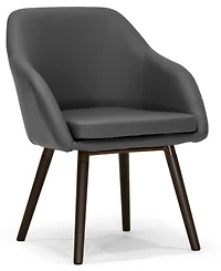 Glamour Home Set of 2 Adaya Arm Chair with Beech Legs