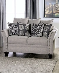Furniture of America Boulder Creek Upholstered Love Seat