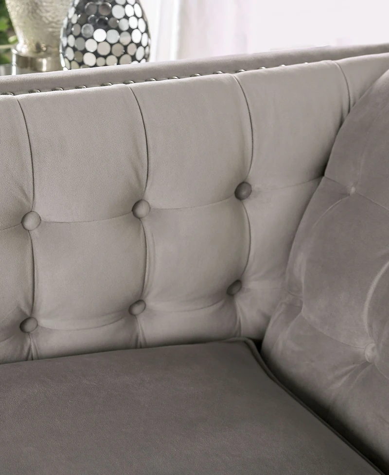 Furniture of America Cantar Upholstered Love Seat