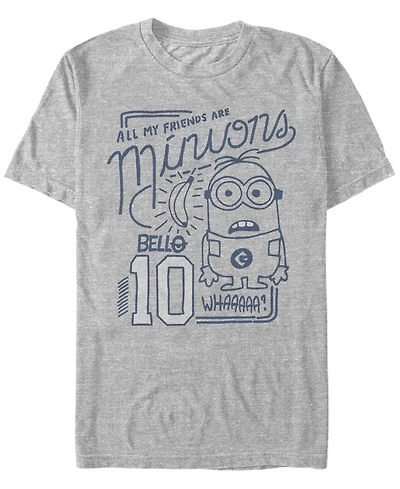 Fifth Sun Minions Men's Bob All My Friends Are Short Sleeve T-Shirt