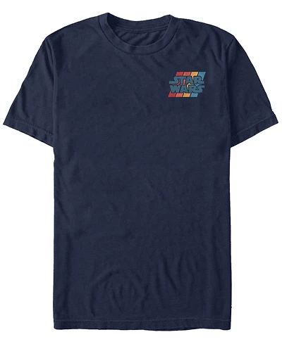 Fifth Sun Star Wars Men's Left Chest Rainbow Logo Short Sleeve T-Shirt