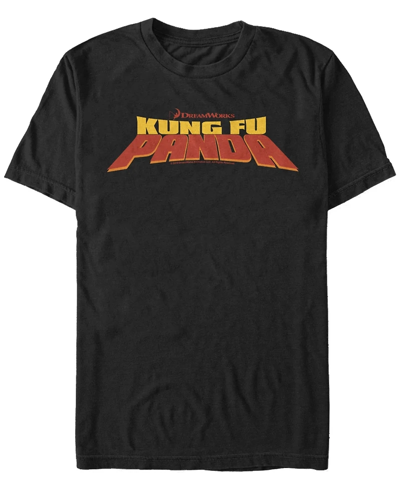 Fifth Sun Kung Fu Panda Men's Chest Logo Short Sleeve T-Shirt