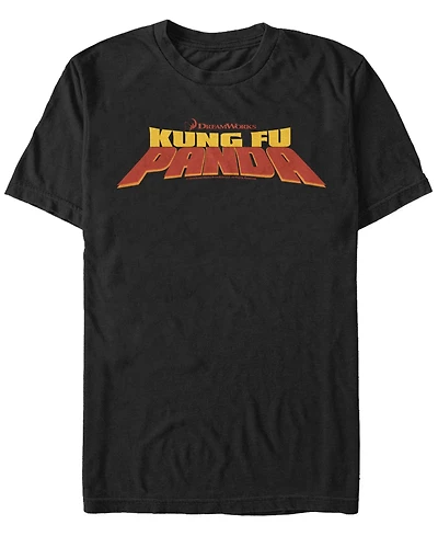 Fifth Sun Kung Fu Panda Men's Chest Logo Short Sleeve T-Shirt