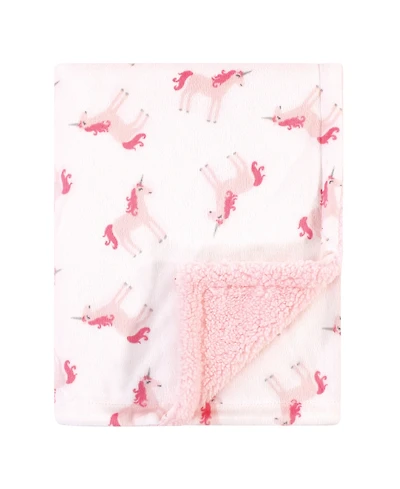 Hudson Baby Girls Double Layer Blanket