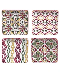 Certified International Napa 4-Pc. Canape Plates asst.