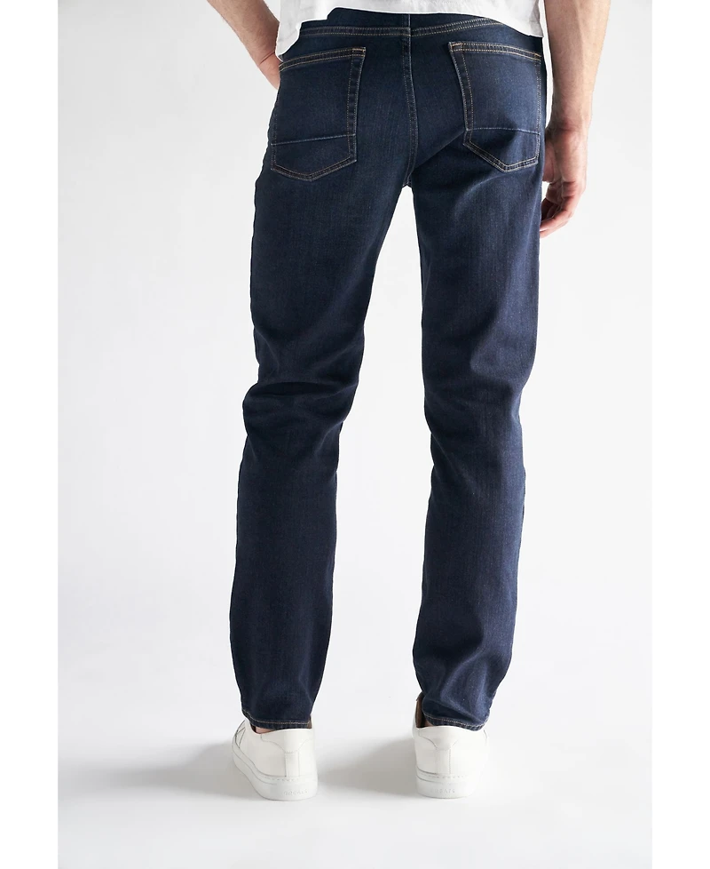 Devil-Dog Dungarees Men's Slim Straight Fit Performance Stretch Denim Jeans, Lincoln Wash