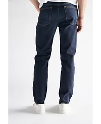 Devil-Dog Dungarees Men's Slim Straight Fit Performance Stretch Denim Jeans, Lincoln Wash