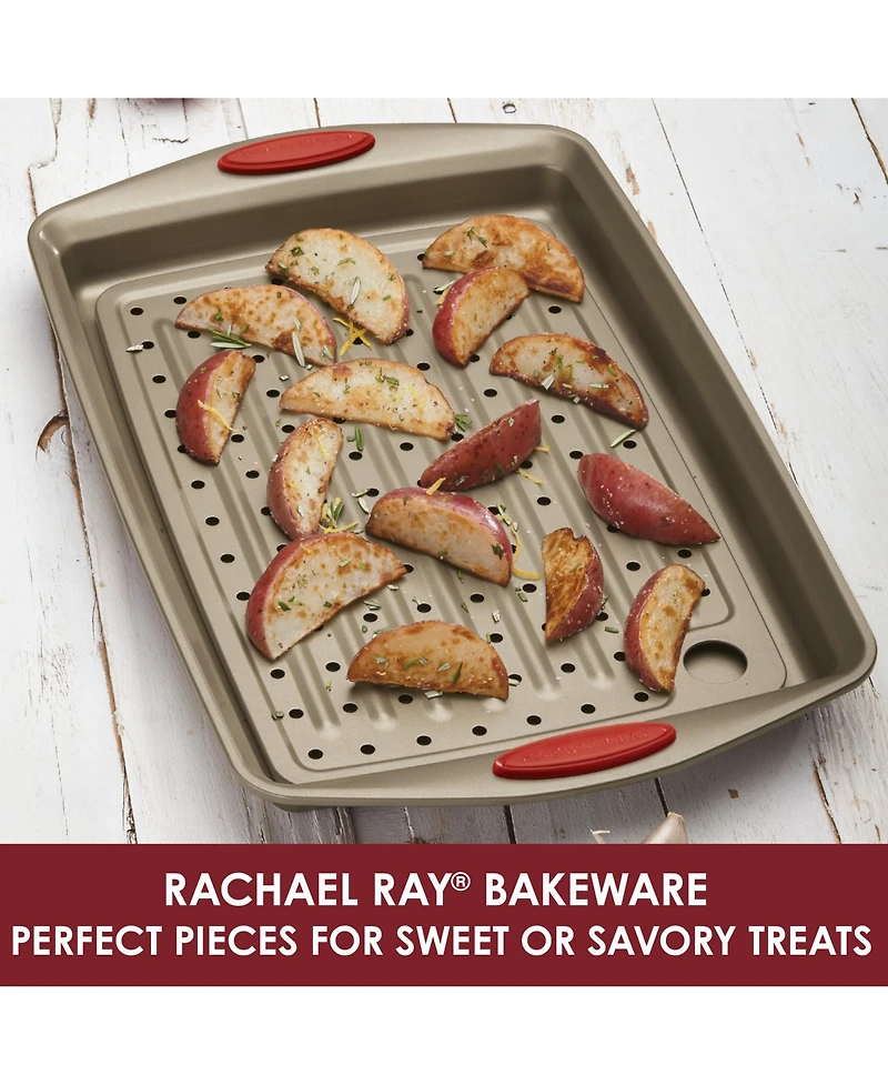 Rachael Ray Cucina 2-Pc Baking Sheet & Crisper Set