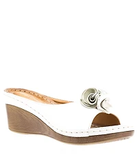 Gc Shoes Women's Sydney Rosette Wedge Sandals