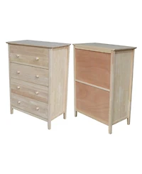 International Concepts Chest with 4 Drawers