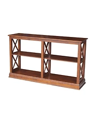 International Concepts Hampton Sofa Server Table with Shelves