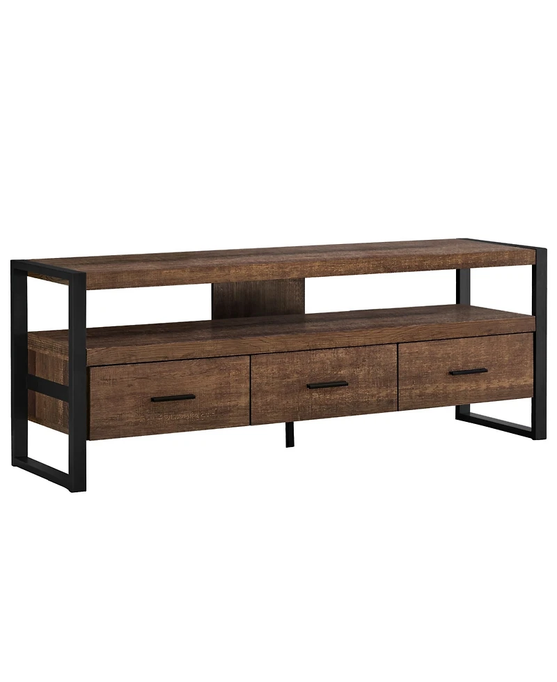 Monarch Specialties Tv Stand - 60" L- 3 Drawers