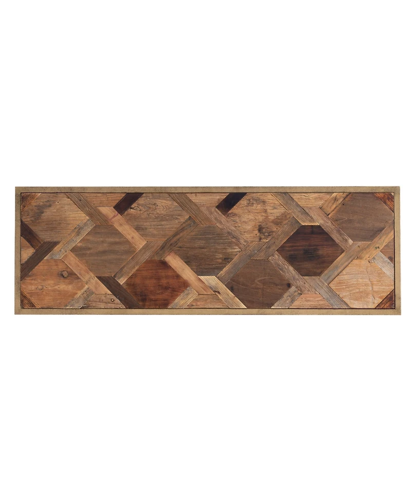 Southern Enterprises Courtland Wood Patchwork Console Table