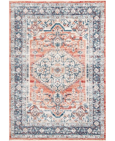 nuLoom Selina Zara Medallion Orange 5'3" x 7'3" Area Rug