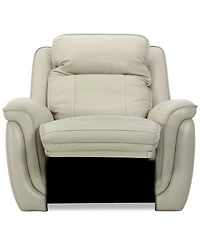 Lenardo 42" Leather Power Recliner, Created for Macy's
