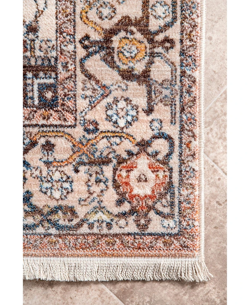 nuLoom Mystic Ehtel Medallion Fringe 5' x 7'9" Area Rug