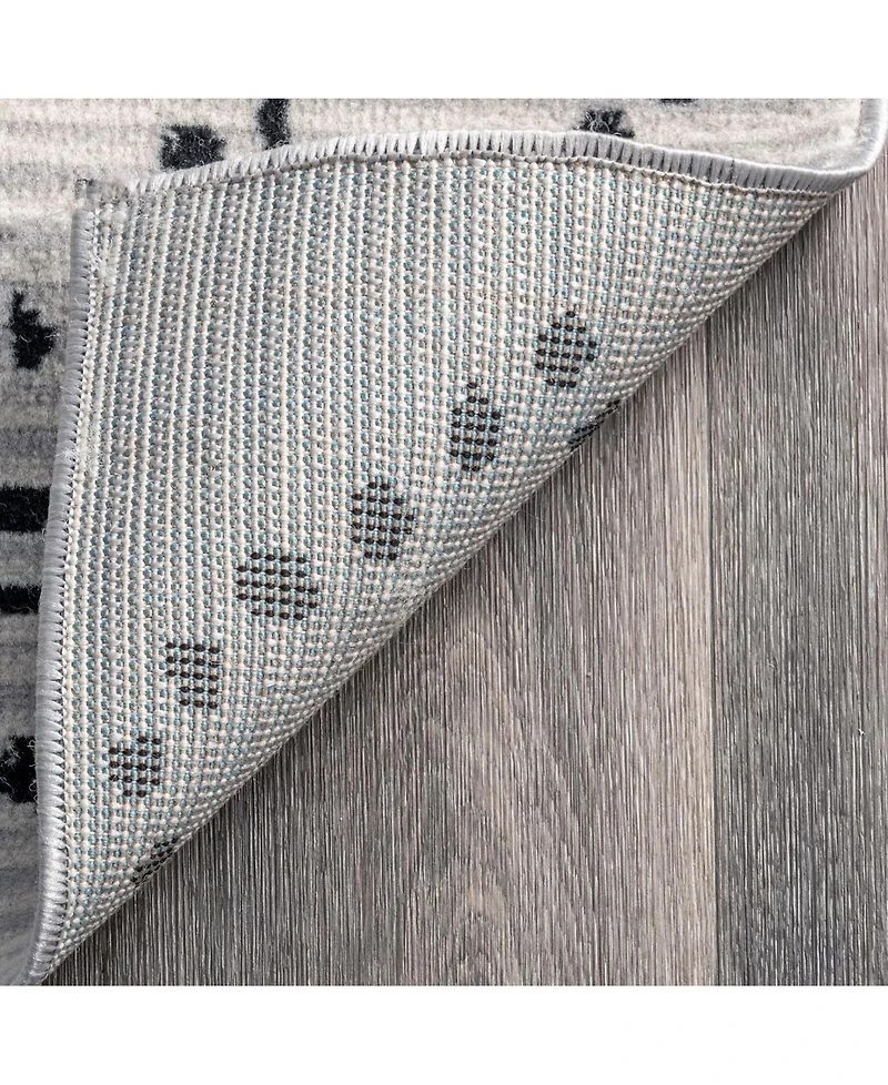 nuLoom Creek Contemporary Antonina Gray 5' x 8' Area Rug