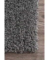 nuLoom Easy Shag Contemporary Marleen Solid 5'3" x 7'6" Area Rug