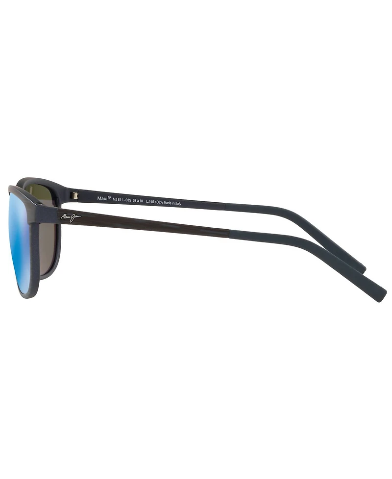Maui Jim Unisex Dragon's Teeth Polarized Sunglasses, MJ000608