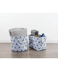 Design Imports Polyester Bin Ikat French Rectangle Large