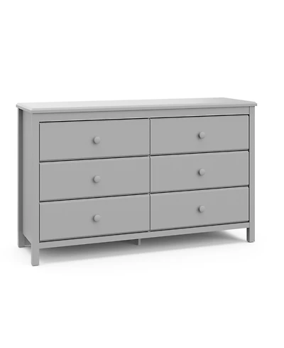 Storkcraft Alpine 6 Drawer Dresser - Nursery, Kids & Bedroom Storage Dresser