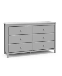 Storkcraft Alpine 6 Drawer Dresser - Nursery, Kids & Bedroom Storage Dresser