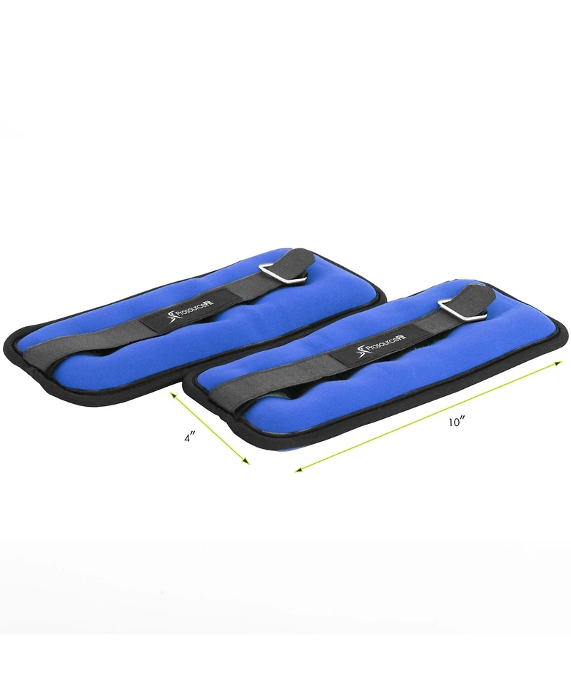 ProsourceFit Ankle Weights 3 lb, Set of 2, Blue