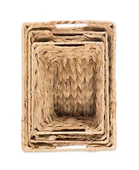 Design Imports Water Hyacinth Basket Set of