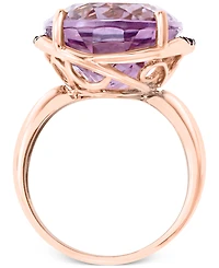 Lali Jewels Pink Amethyst (17-1/4 ct. t.w.) & Pink Sapphire (1/8 ct. t.w.) Ring in 14k Rose Gold