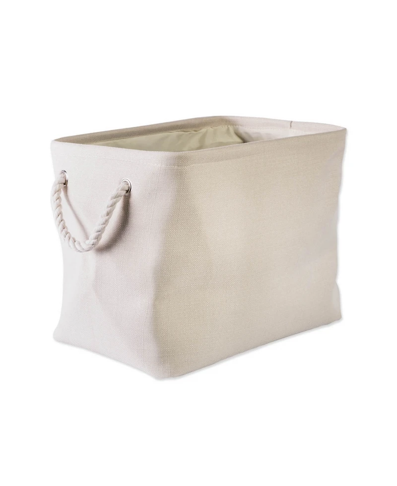 Design Imports Polyester Bin Variegated Rectangle Large