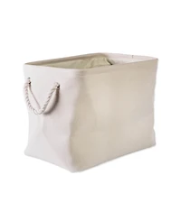 Design Imports Polyester Bin Variegated Rectangle Large