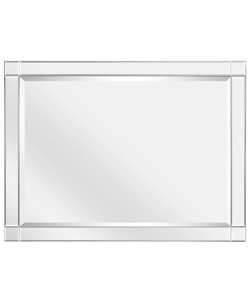 Empire Art Direct Moderno Squared Corner Beveled Rectangle Wall Mirror, 40" x 30" x 1.18"