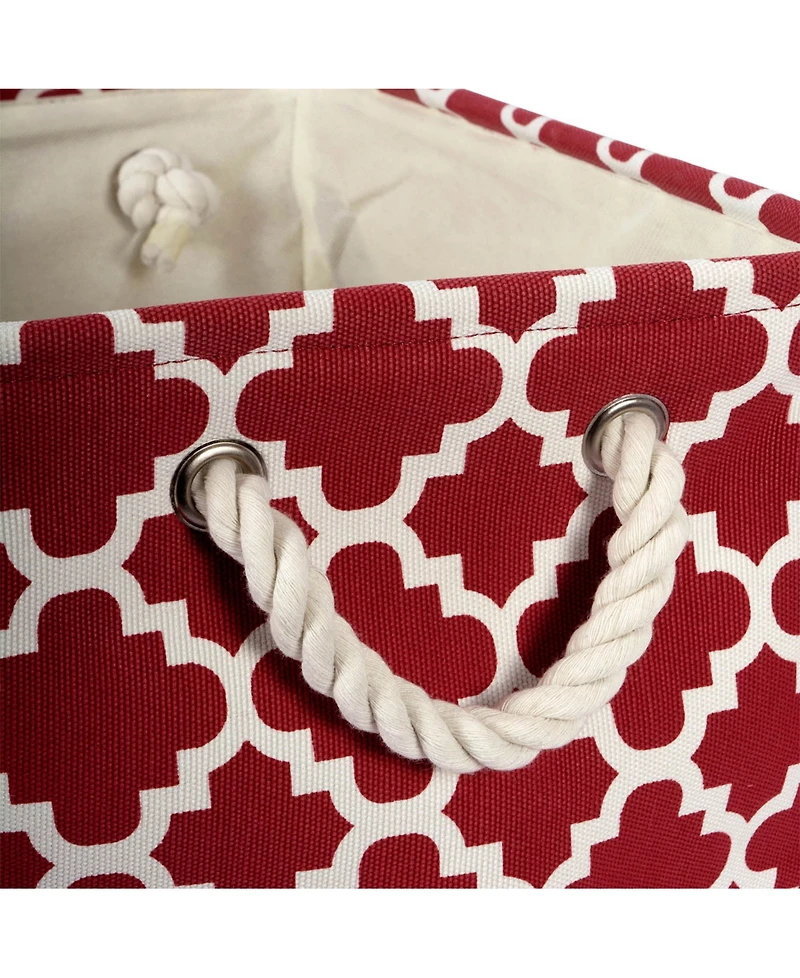 Design Imports Variegated Polyester Storage Bin