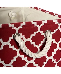 Design Imports Variegated Polyester Storage Bin